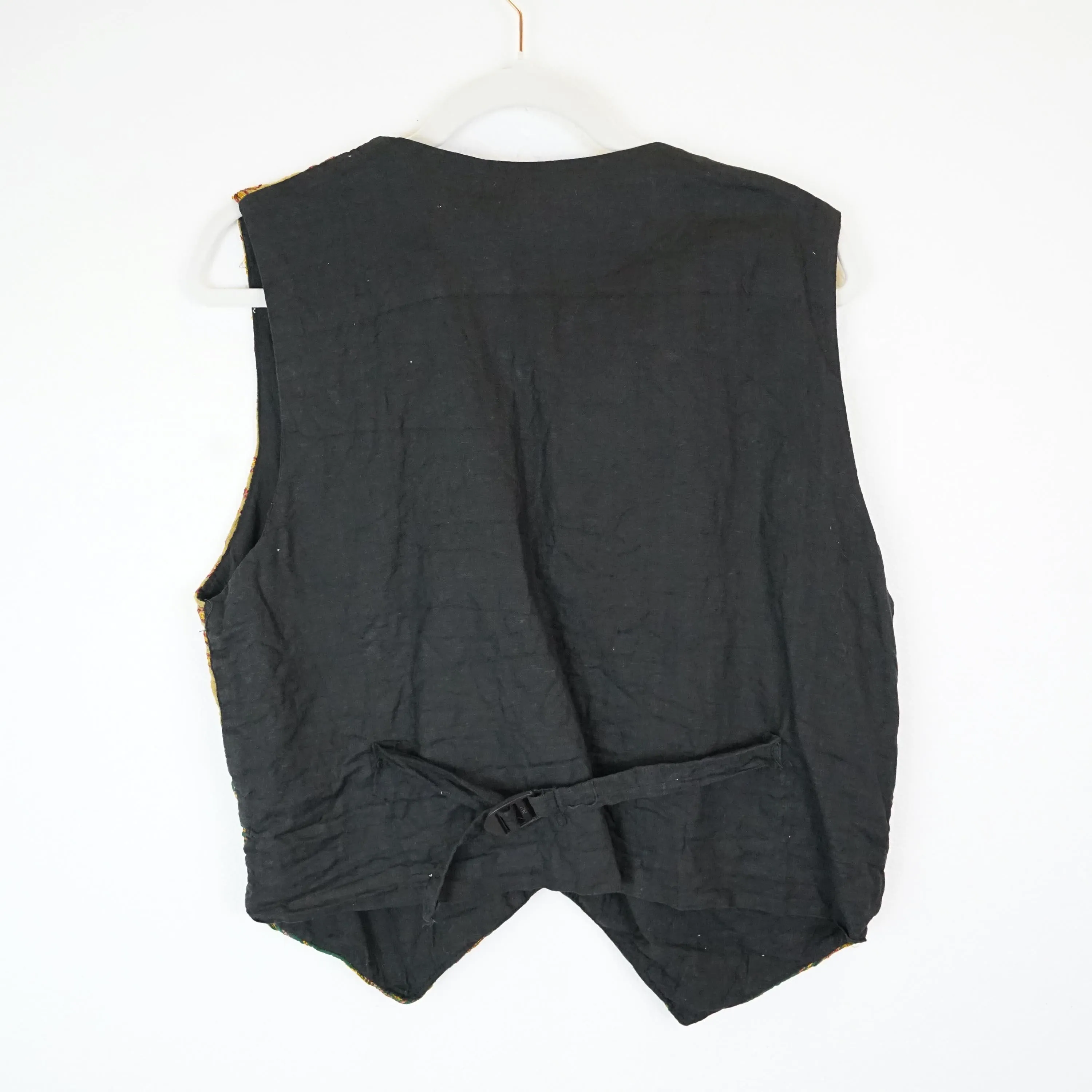 Vintage Vest Size M-L handmade embroidery