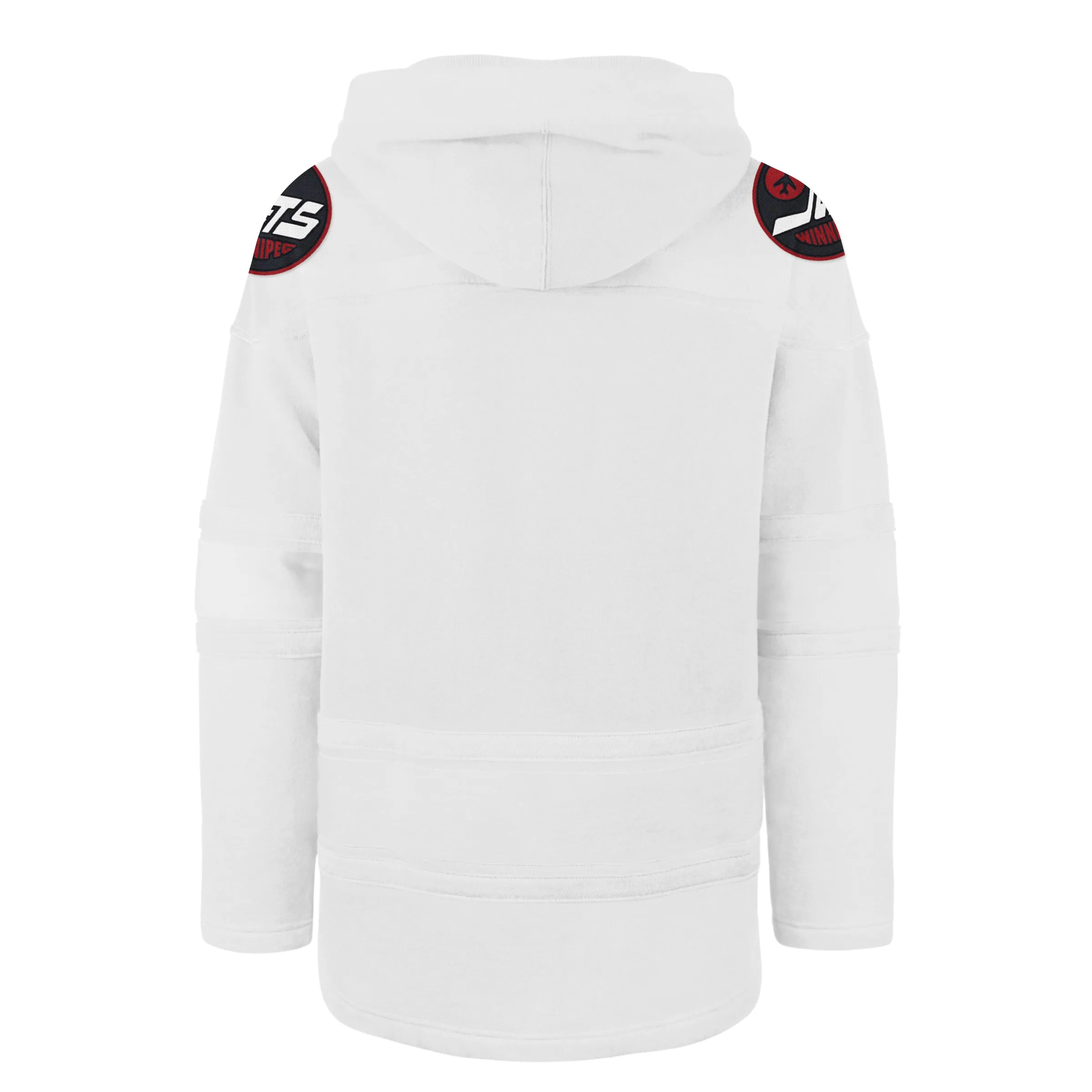 Winnipeg Jets NHL 47 Brand Men's White Out Heavyweight Lacer Hoodie