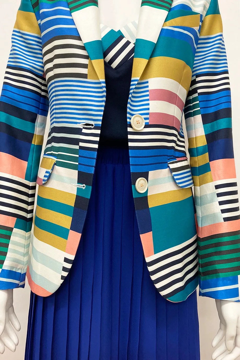 WORLD 4630 Explicit Blazer Multi Stripe