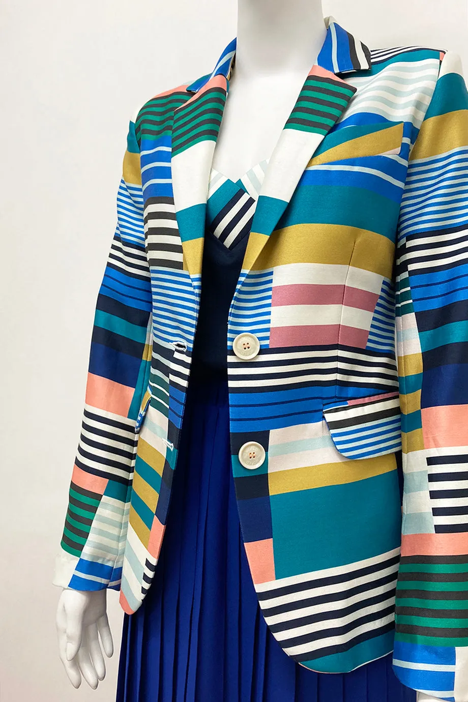 WORLD 4630 Explicit Blazer Multi Stripe