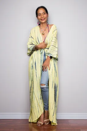Yellow Tie Dye Robe